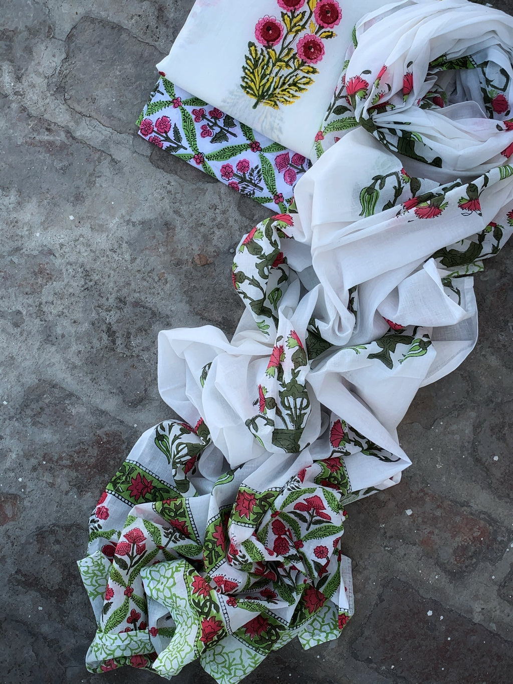 Handblock Cotton Suit