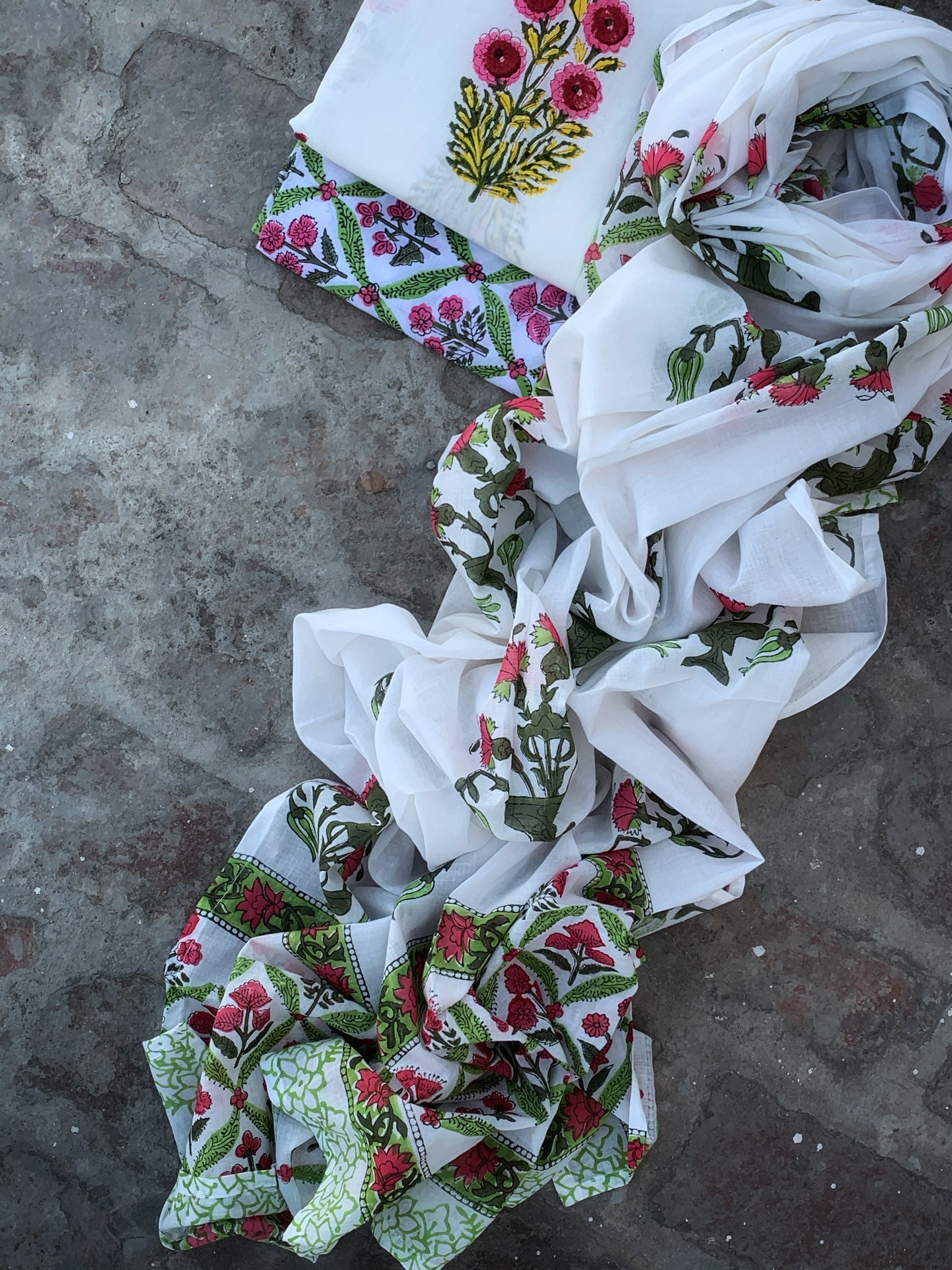 Handblock Cotton Suit