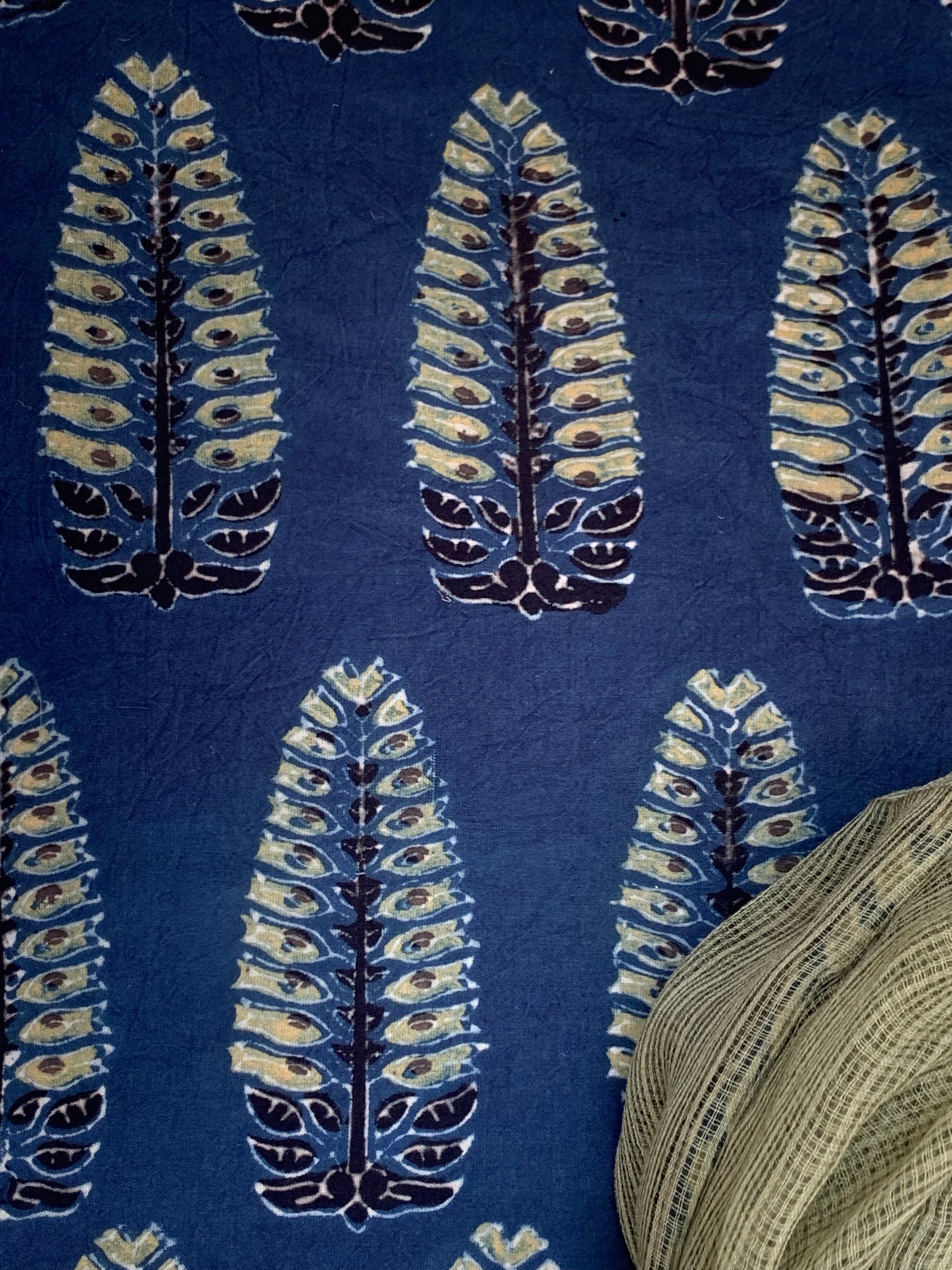 Handblock Ajrakh Kota Suit
