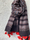 Handblock Ajrakh Dupatta