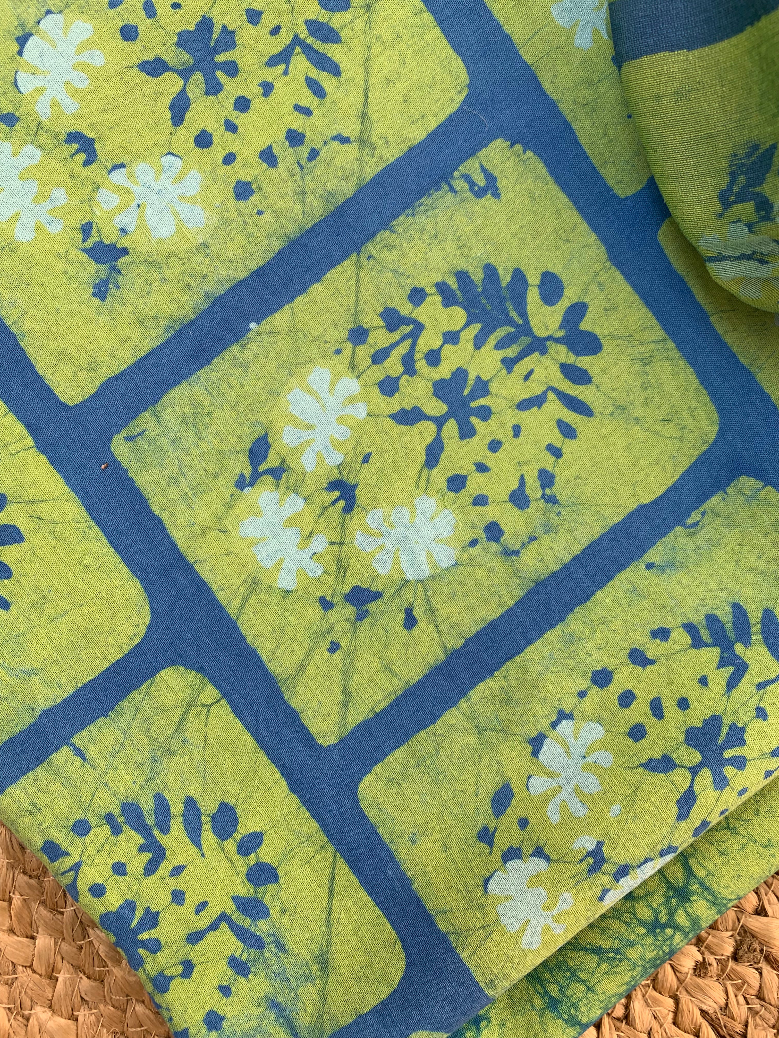Handblock Batik Cotton Chanderi Suit