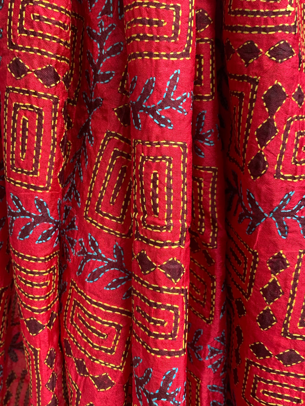 Handcrafted Kantha Cotton Silk Dupatta