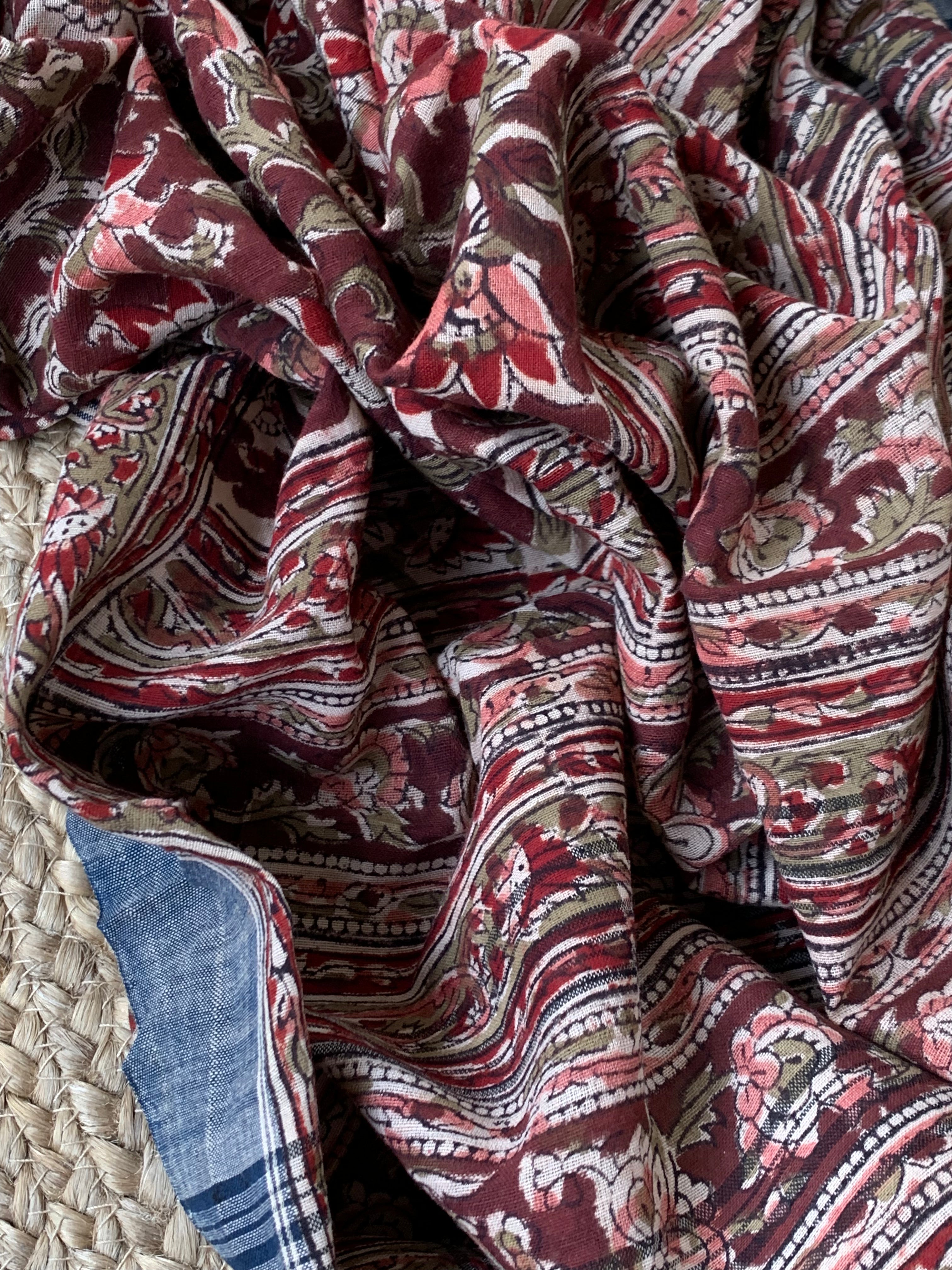 Handwoven Handcrafted Kalamkari Kurta Dupatta Set