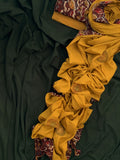 Handblock Kalamkari Cotton Mul Dupatta Suit