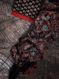 Handblock Ajrakh Cotton Suit