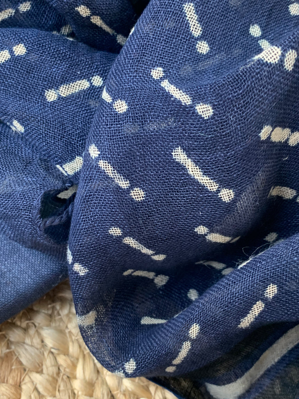 Handcrafted Linen Kurta Dupatta Set
