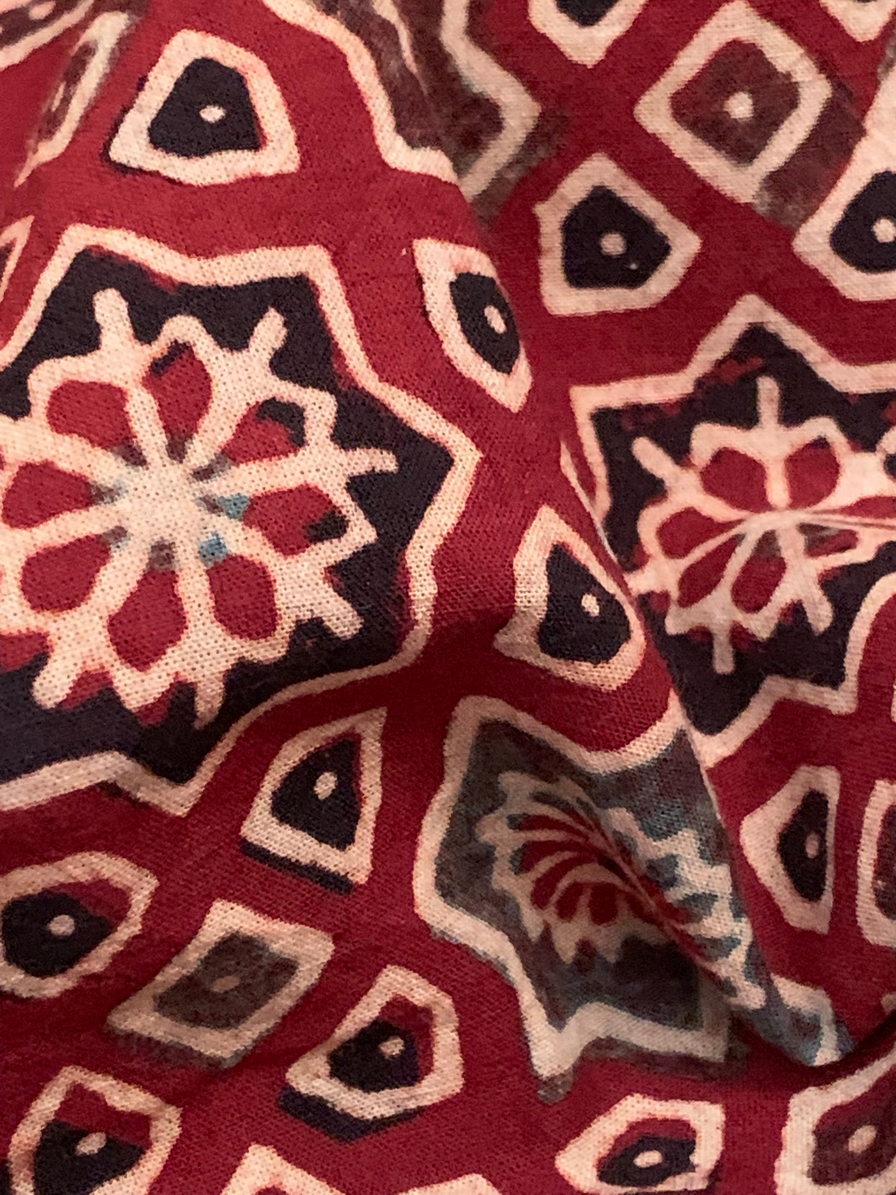 Handblock Ajrakh Suit