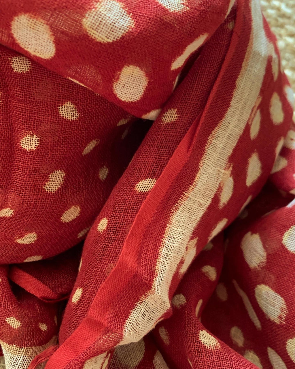 Handblock Printed Linen Dupatta