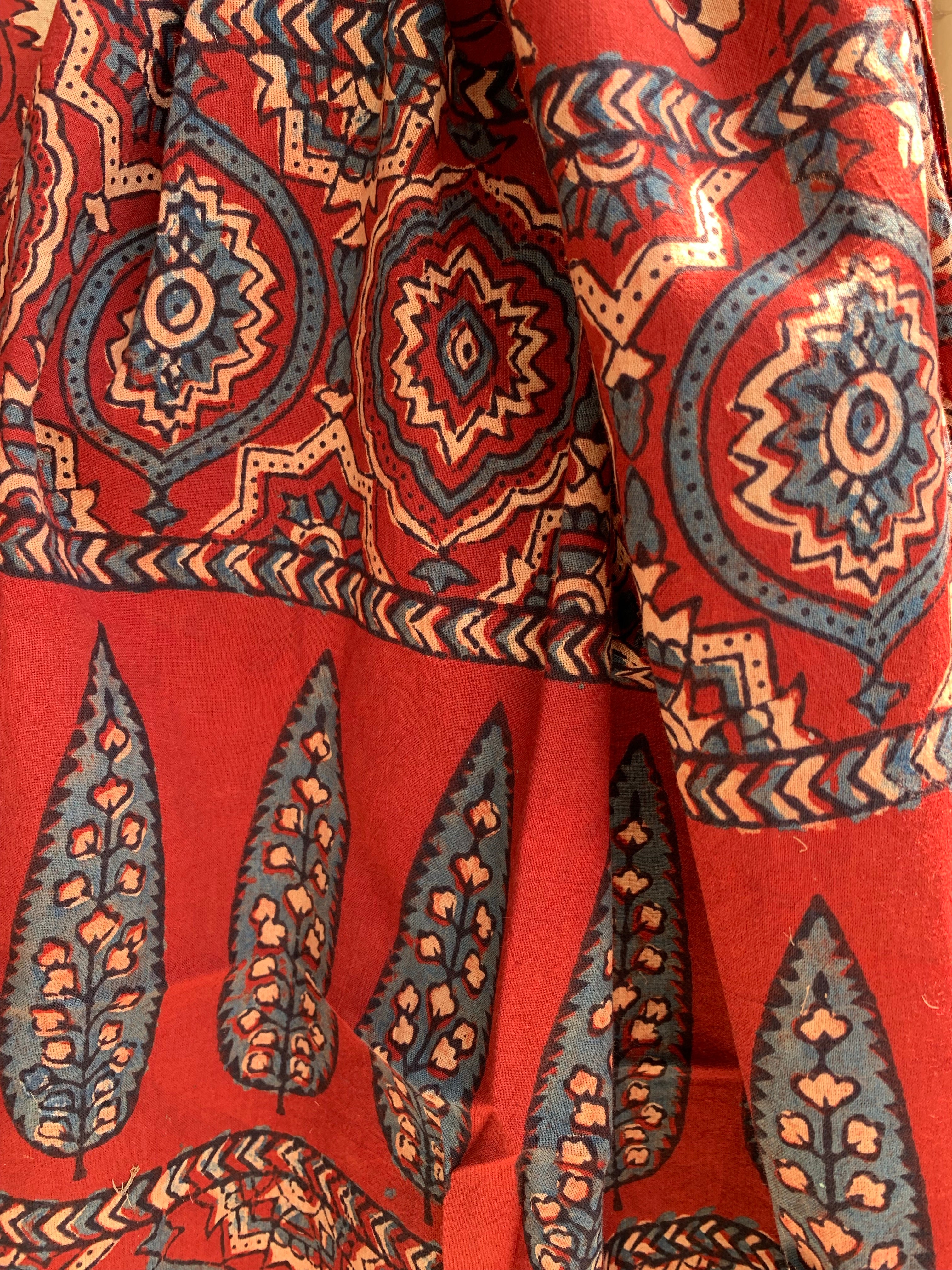 Natural Dye Ajrakh Kurta Dupatta set