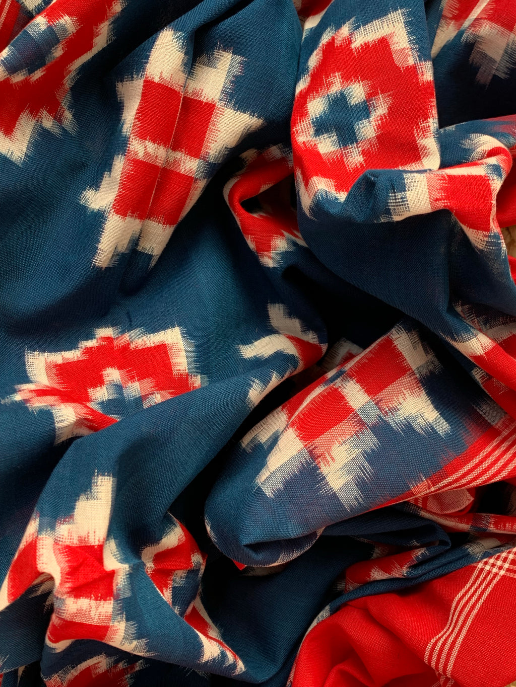 Handwoven Double Ikat Kurta  Dupatta set