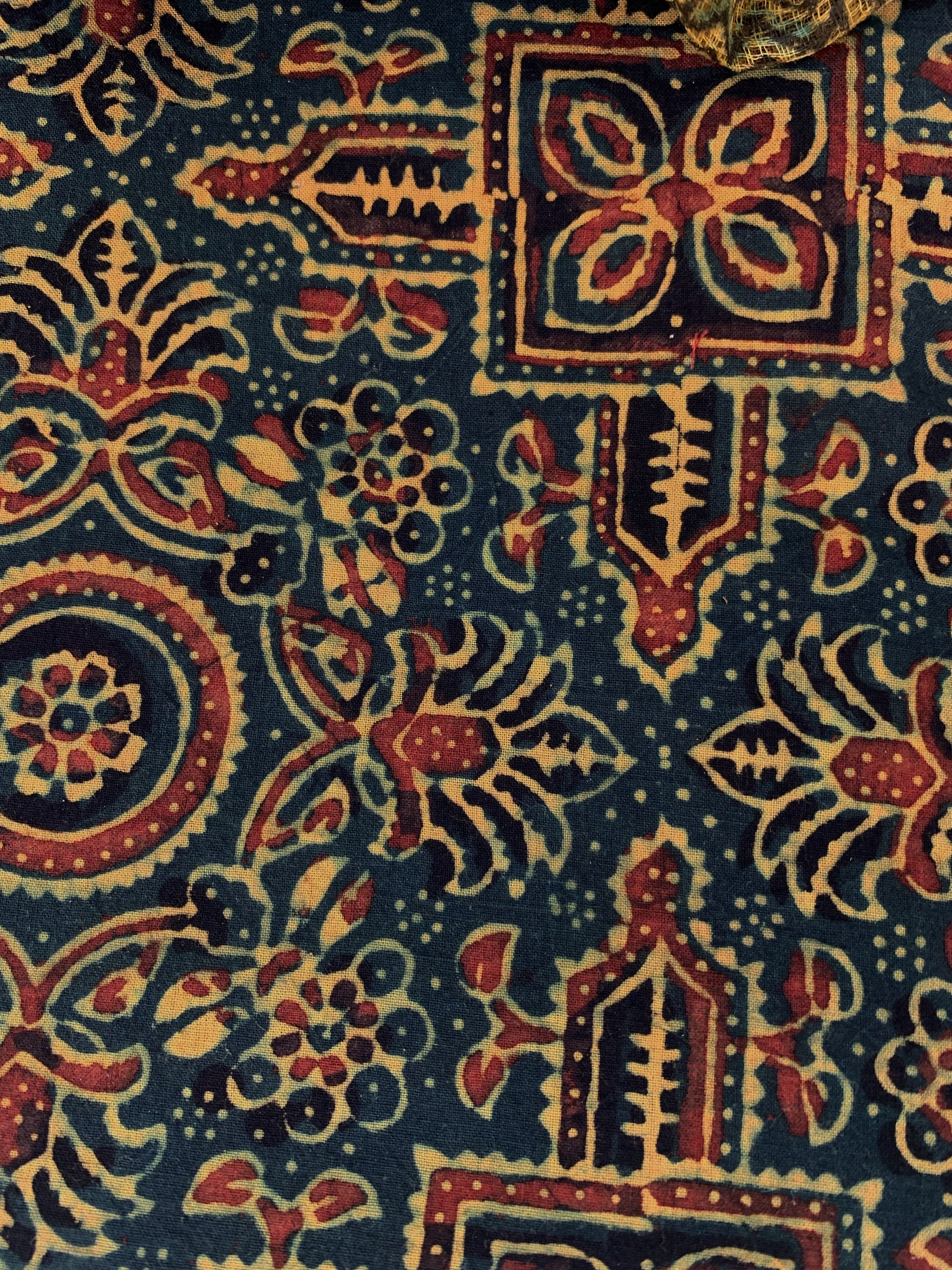 Handblock Ajrakh Cotton Kota Suit