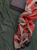 Handblock Cotton Chanderi Suit