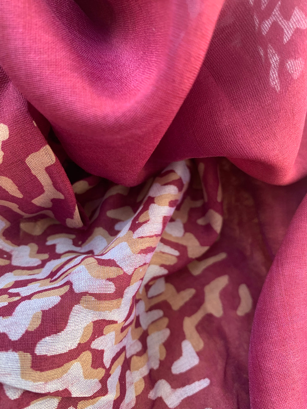 Handblock Batik Cotton Chanderi Suit