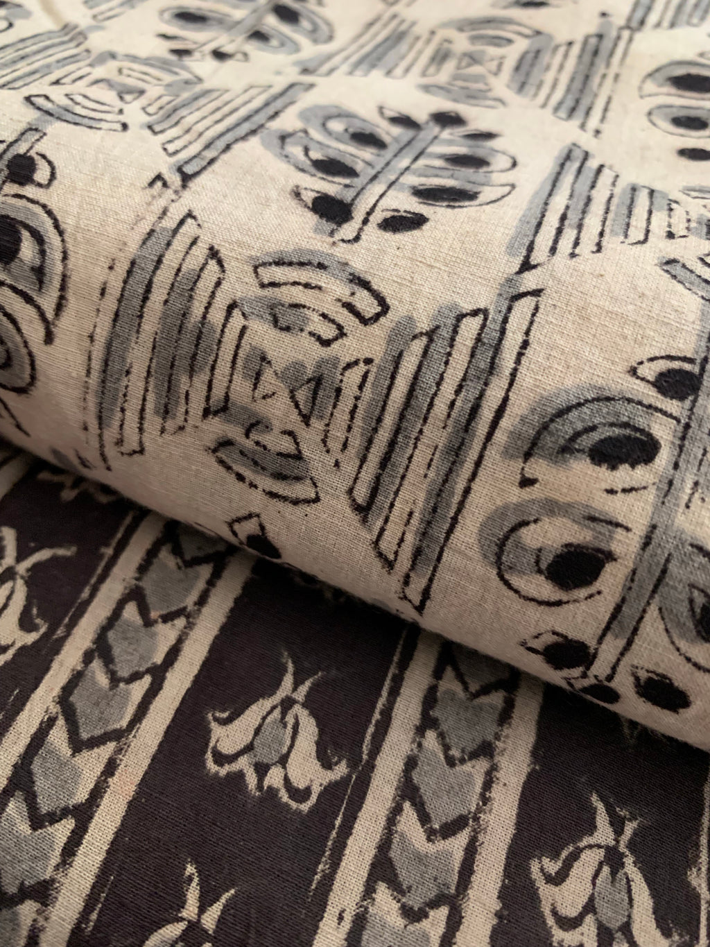 Handblock Cotton Kurta Bottom Set