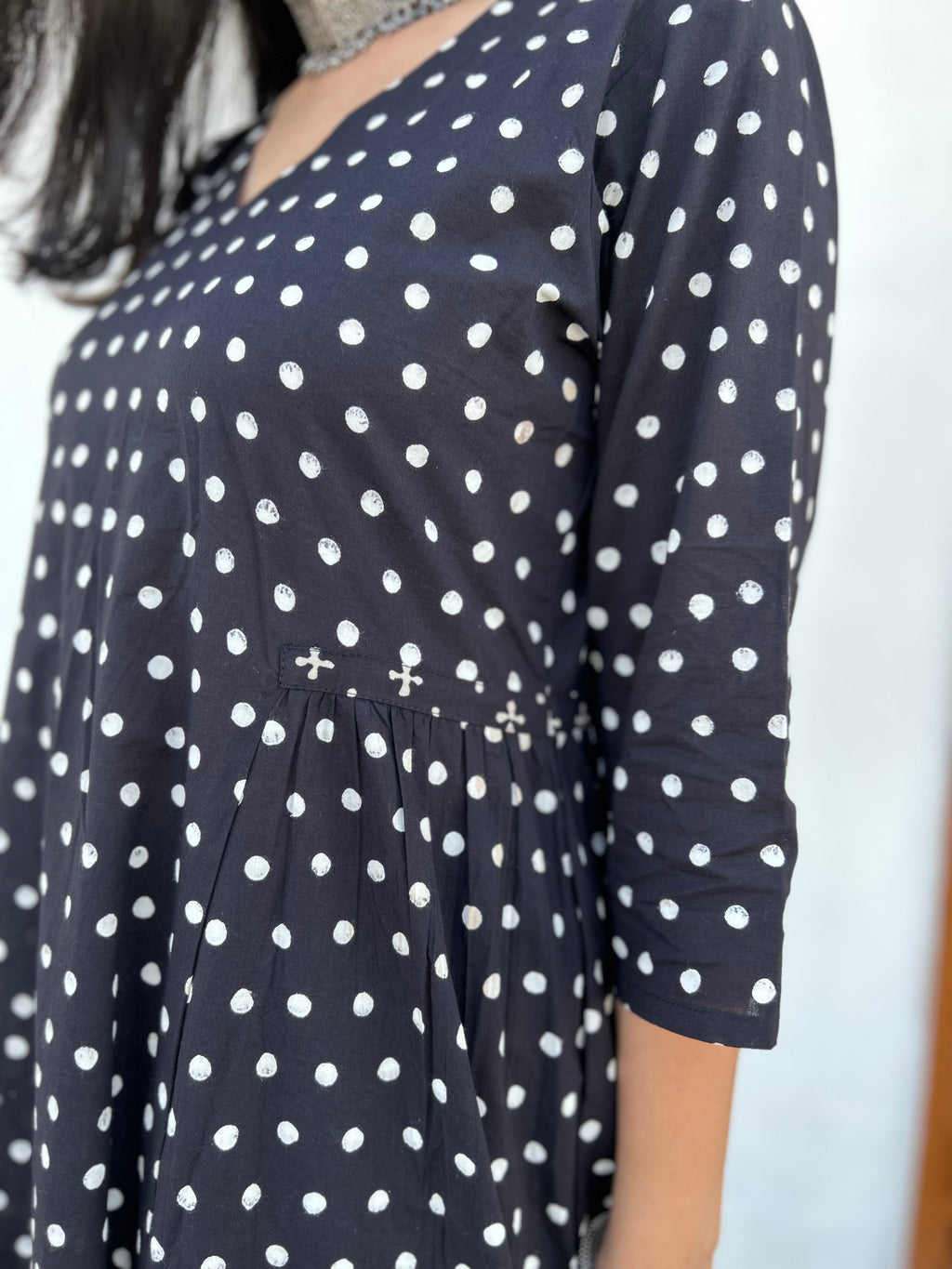 Doting On You - Handblock Comfort Fit Cotton Long Kurta