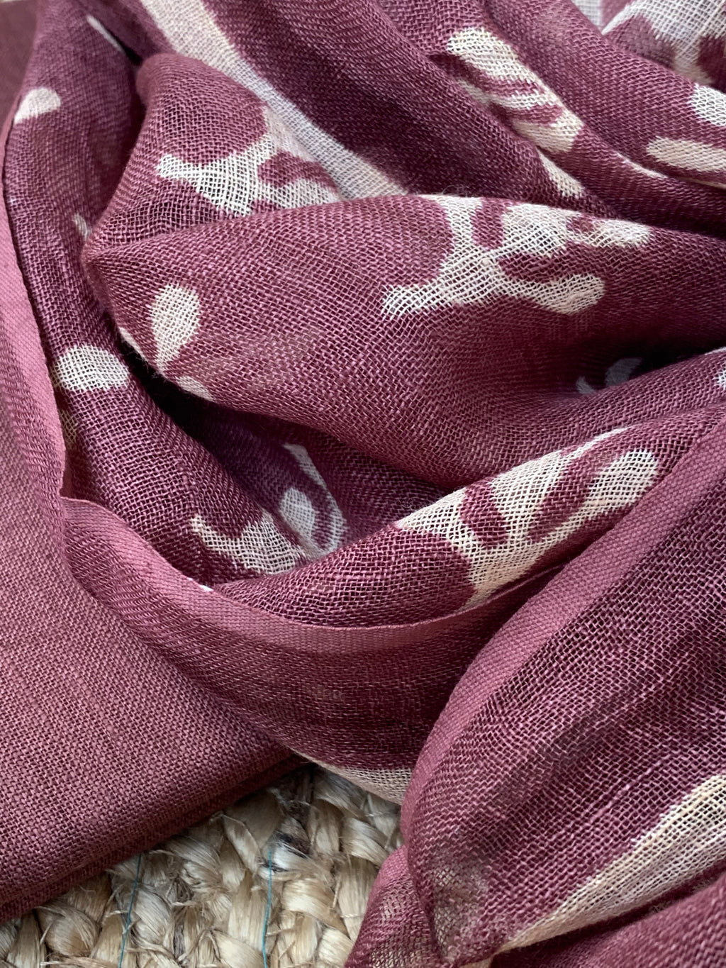 Handcrafted Linen Kurta Dupatta Set