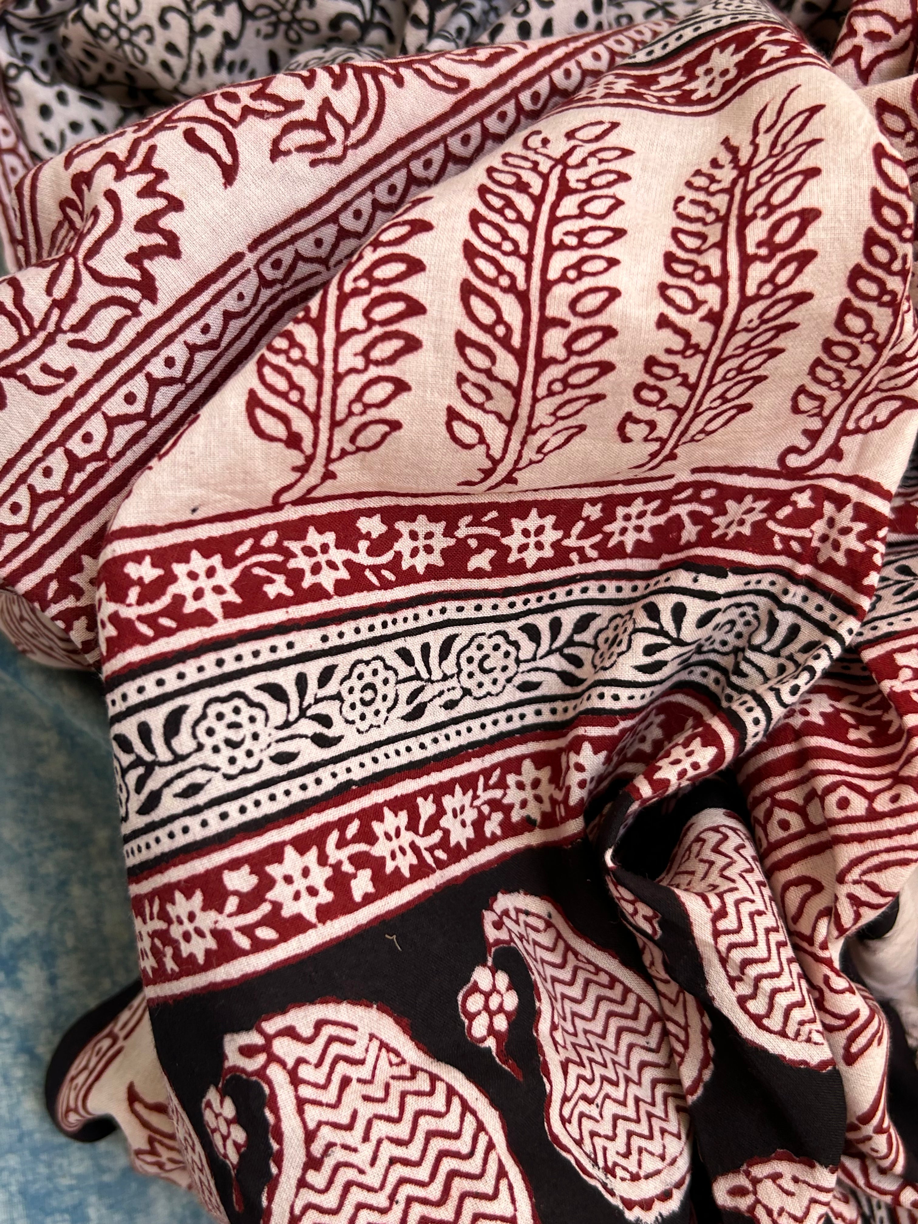 Natural Dyed Bagh Block Print Cotton Suit