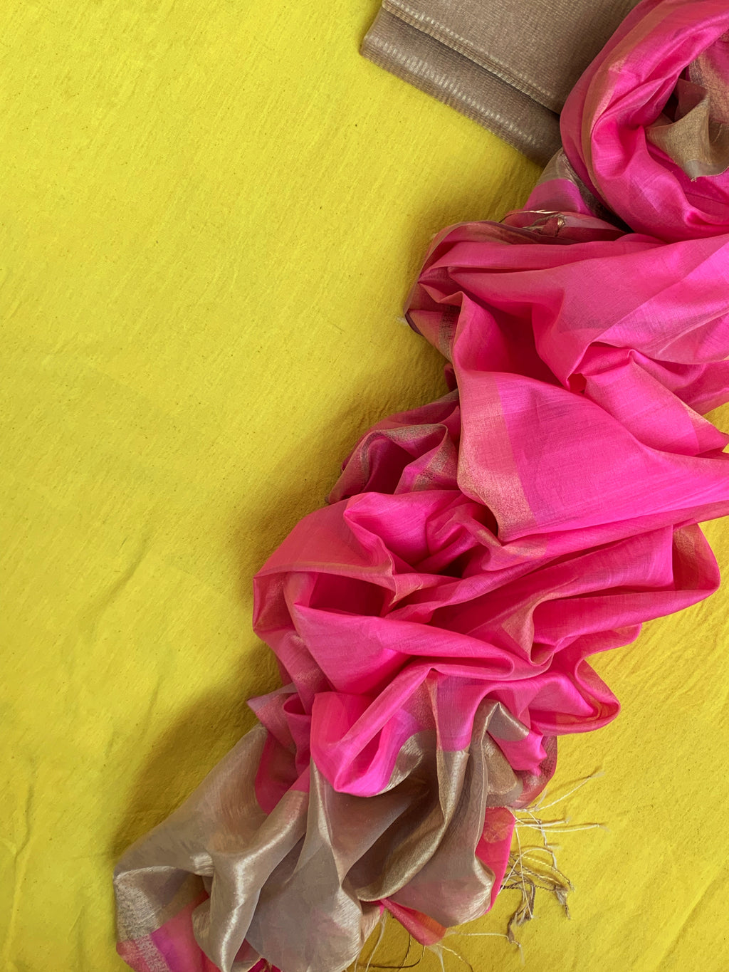 Handwoven Maheshwari Kurta dupatta set