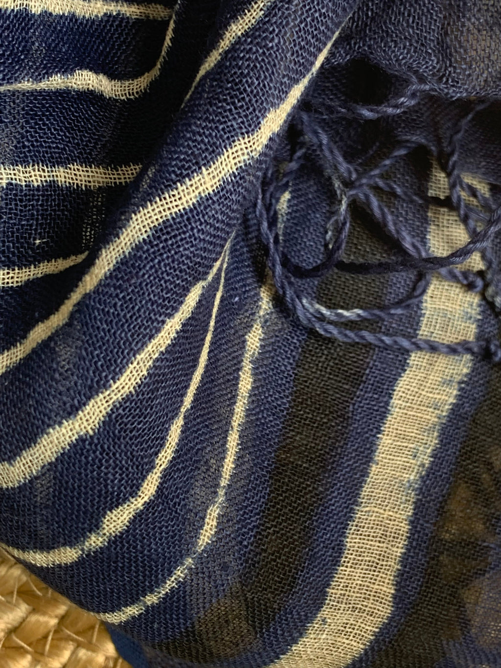 Handblock Printed Linen Dupatta