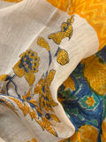 Handblock Chanderi Silk Cotton Suit
