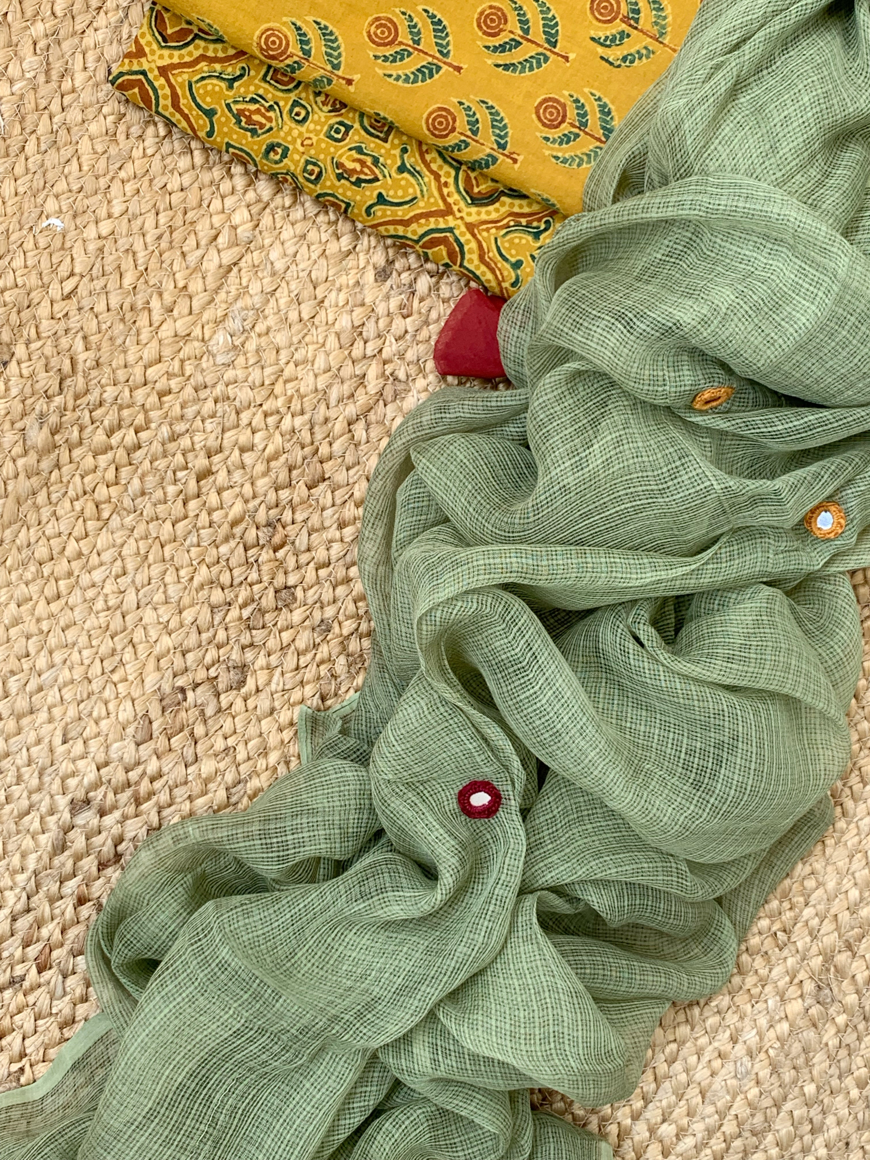 Natural Dyes Handcrafted Ajrakh Kota Suit