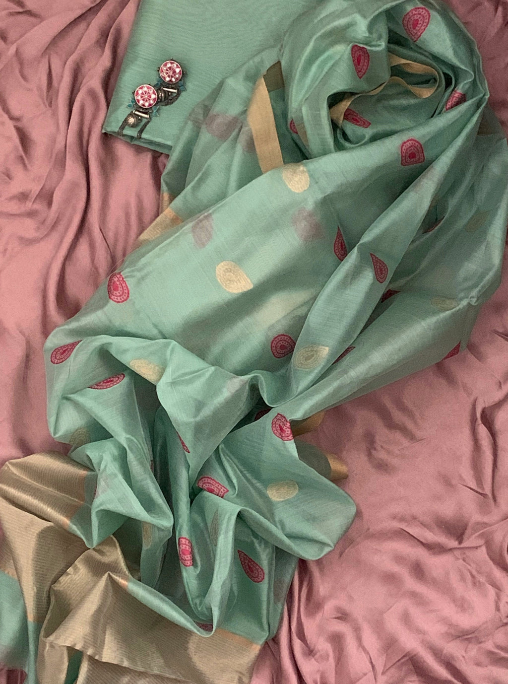 Handloom Chanderi Kurta Dupatta Set