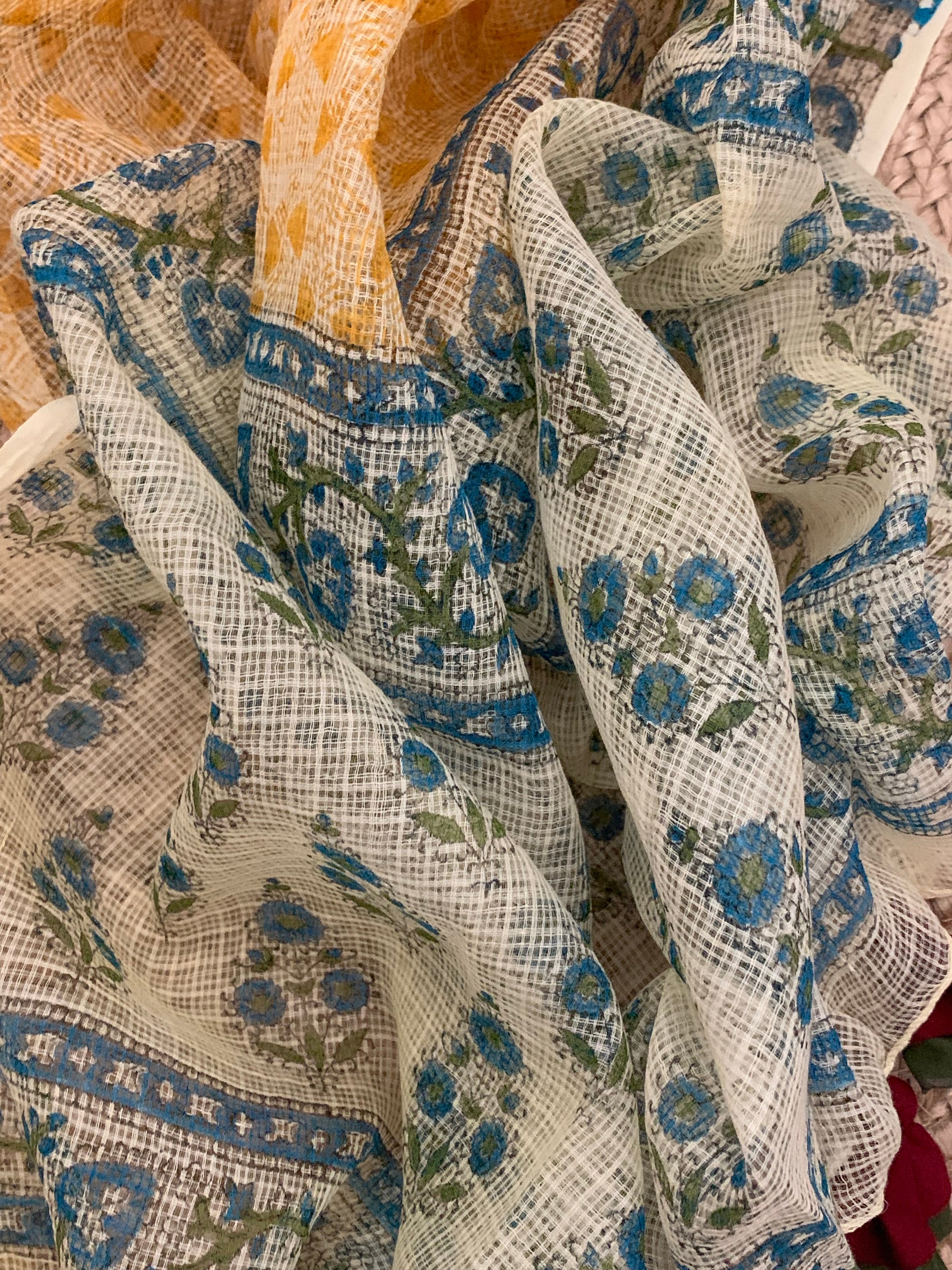 Pastel Yellow Handcrafted Kota Suit