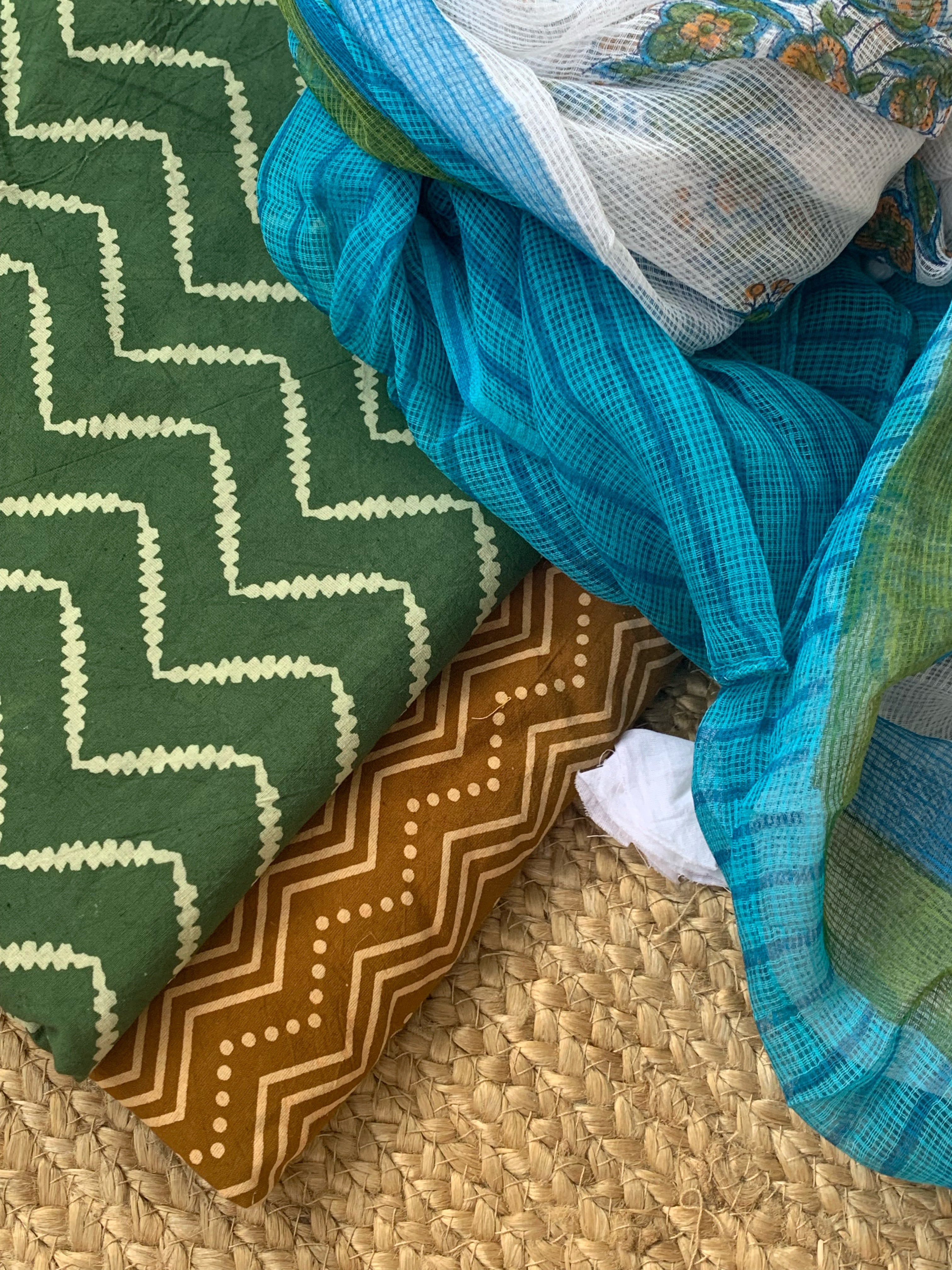 Handcrafted Cotton Kota Suit