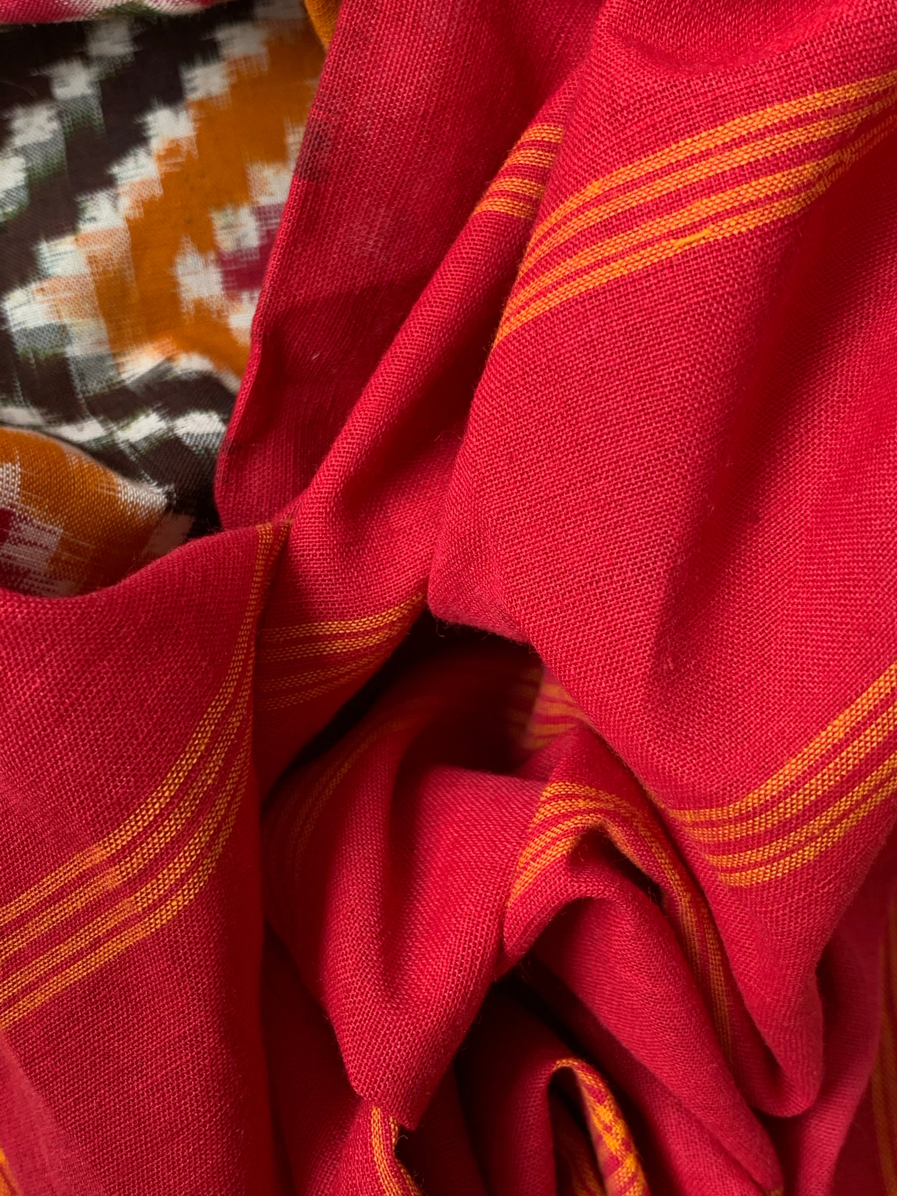 Handwoven Double Ikat Kurta Dupatta Set