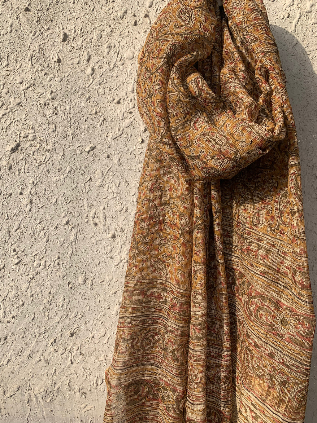 Handwoven and Handblock Natural Dye Kalamkari Kota Dupatta