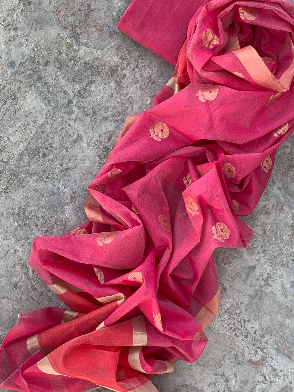 Handwoven Chanderi Kurta Dupatta Set