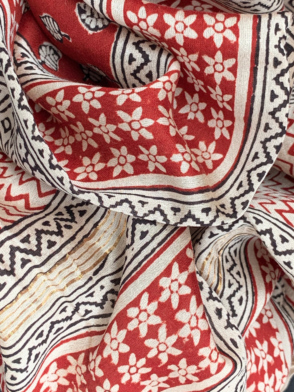 Handblock Chanderi Bagh Suit