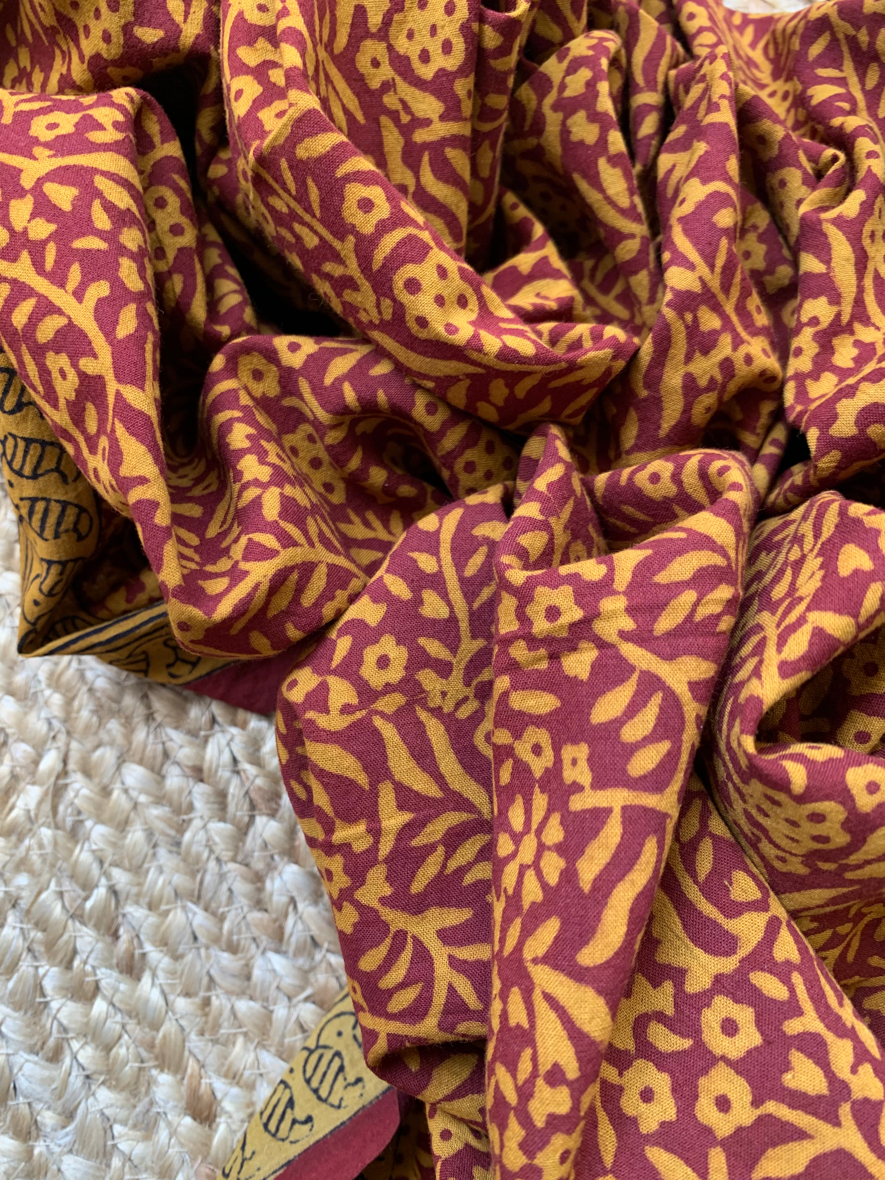 Natural Dyed Bagh Block Print Cotton Suit