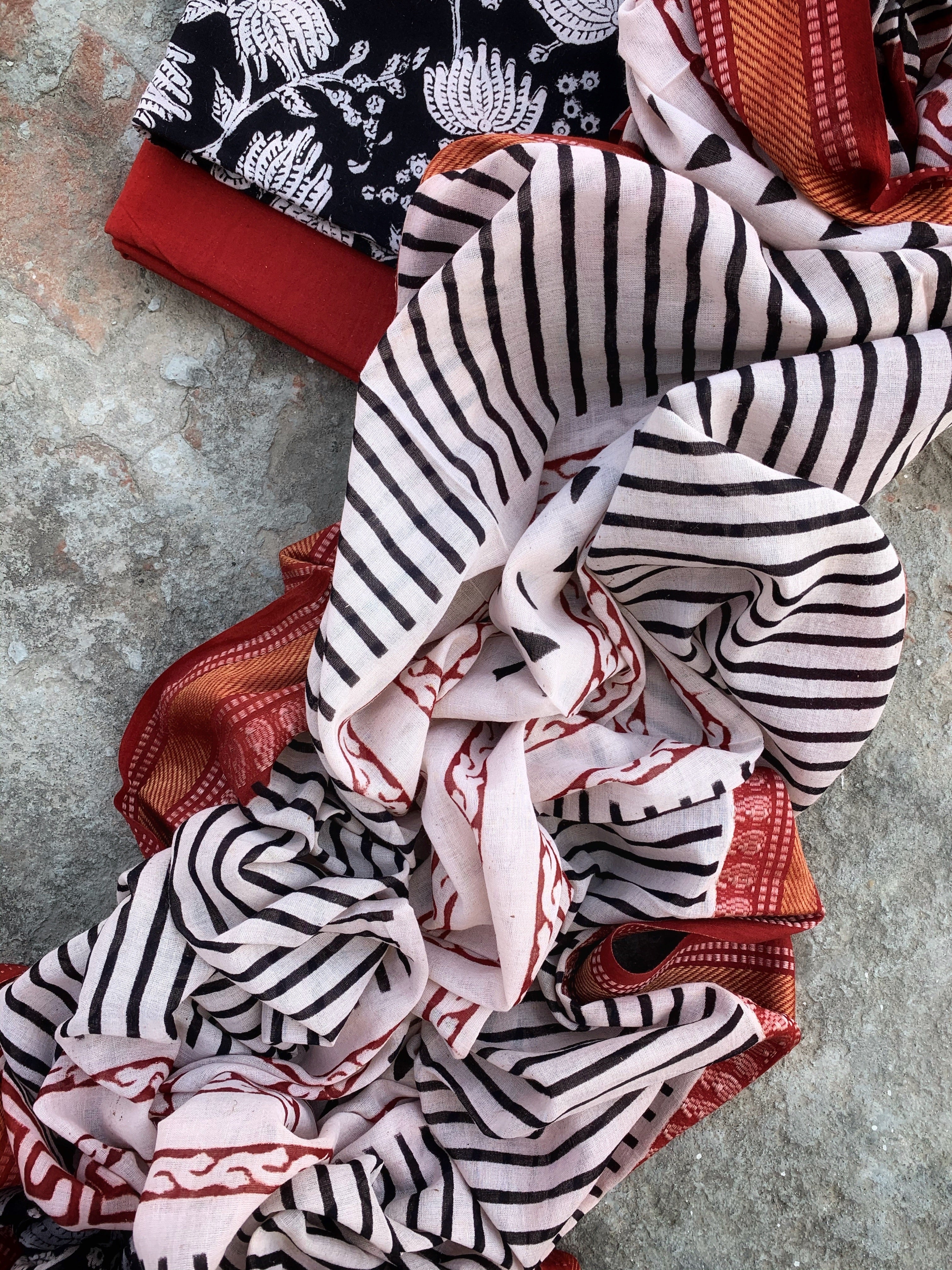 Handblock Cotton Suit
