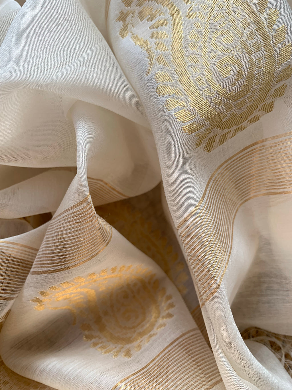 Handwoven Maheshwari Kurta dupatta set