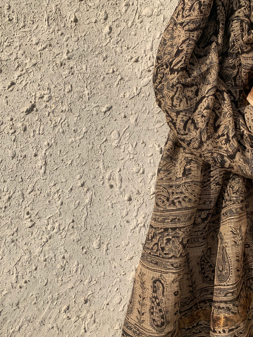 Handwoven and Handblock Natural Dye Kalamkari Kota Dupatta