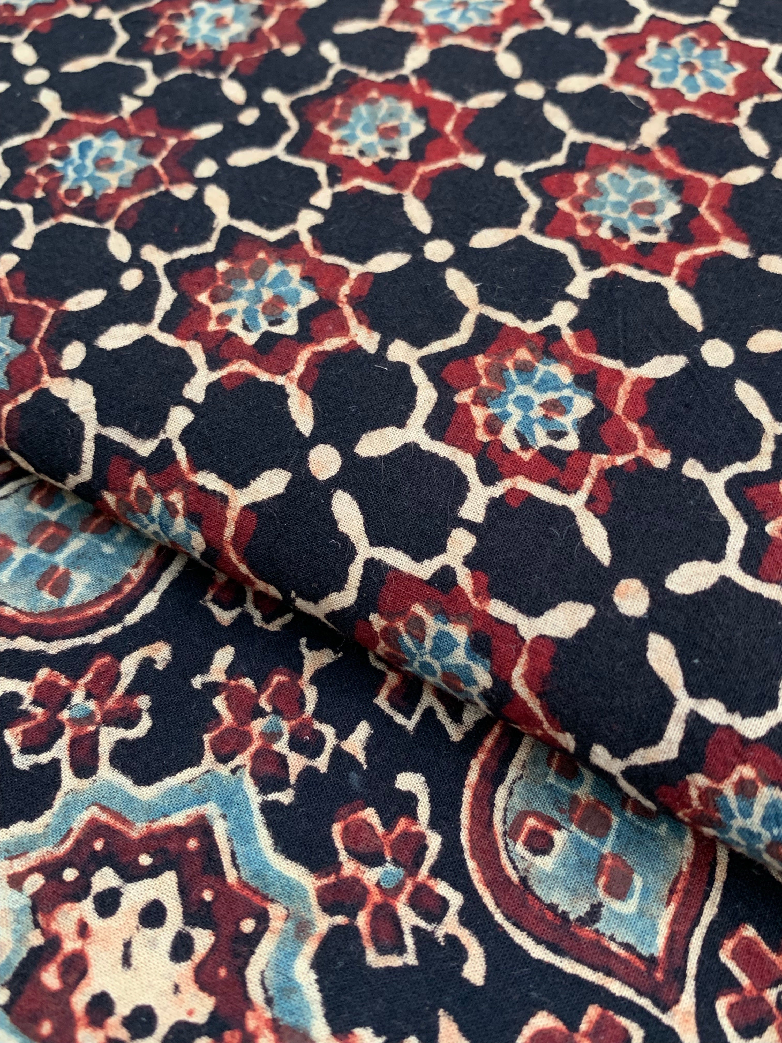 Handblock Ajrakh Suit