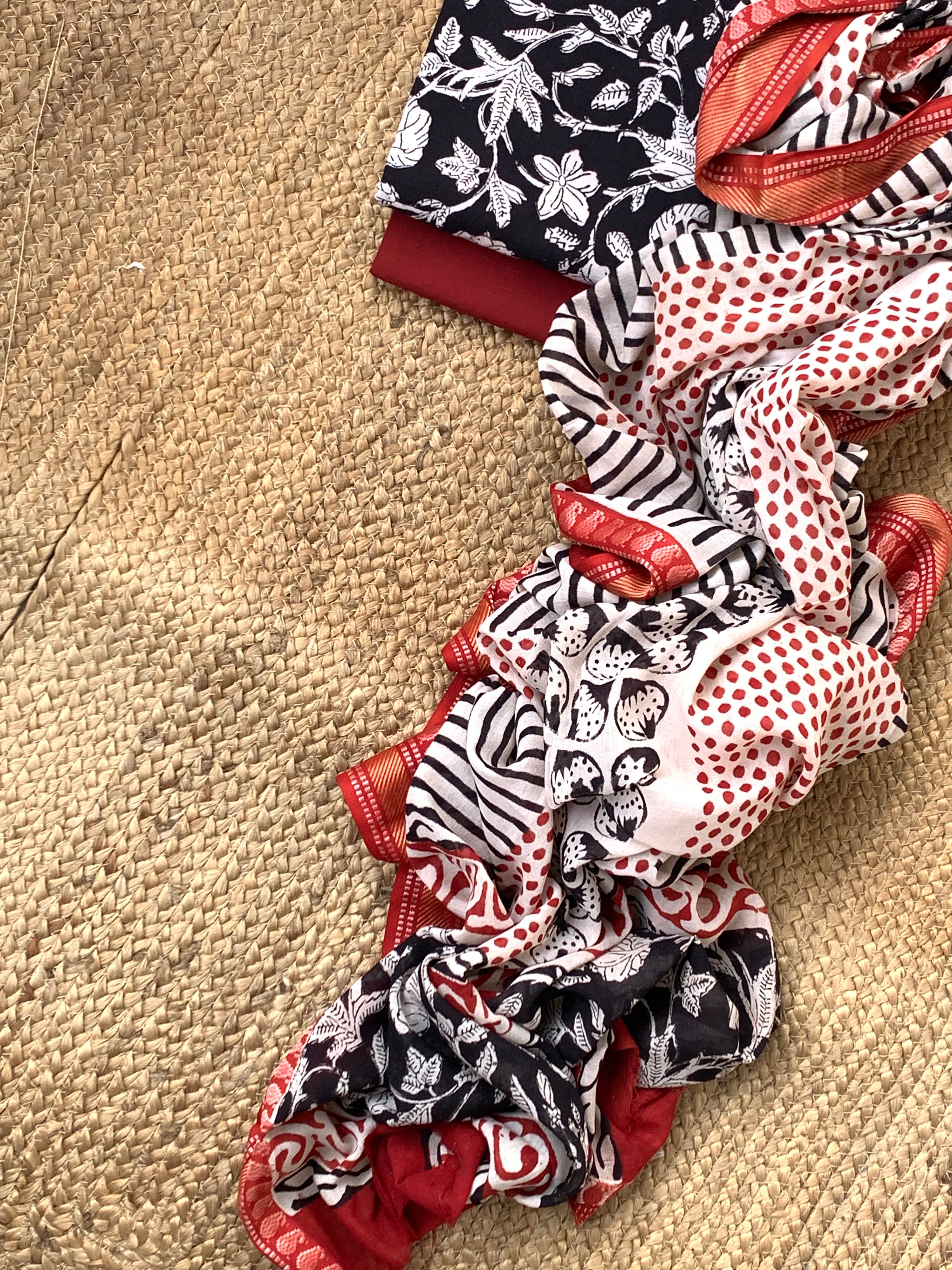 Handblock Cotton Suit