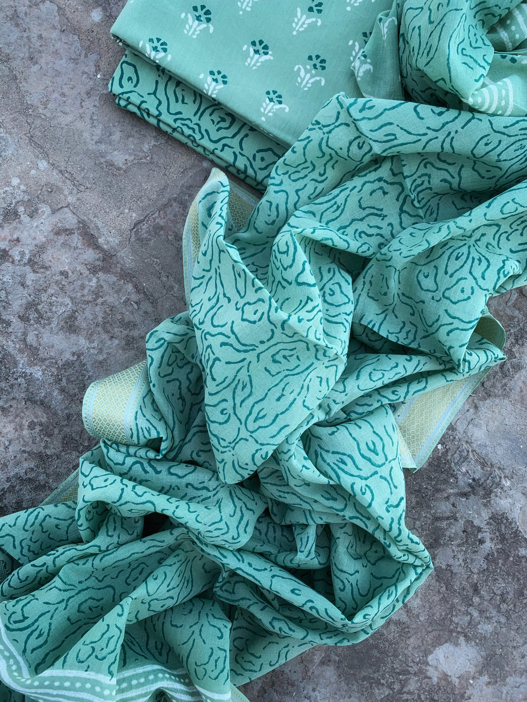 Handblock Cotton Suit