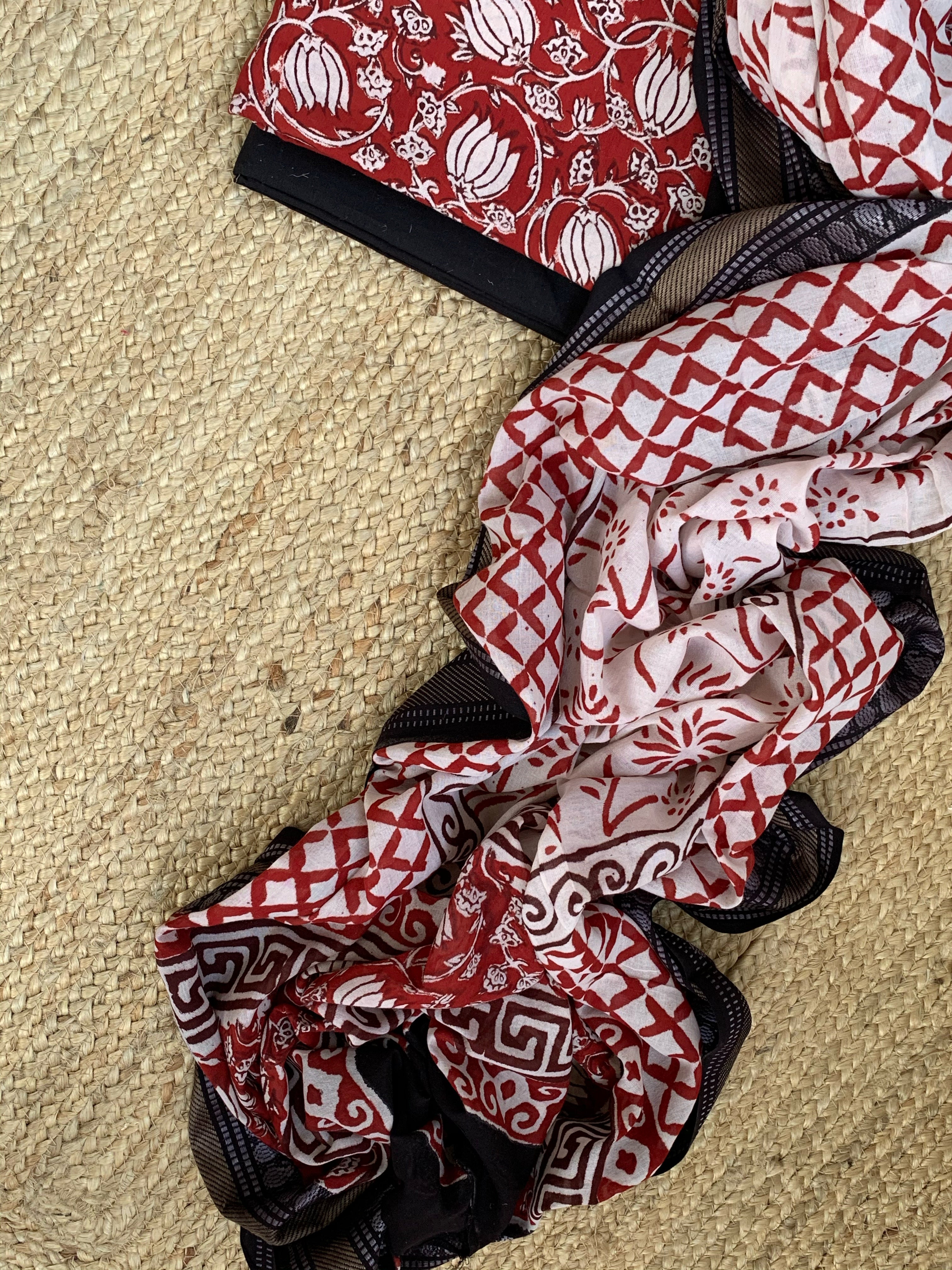 Handblock Cotton Suit