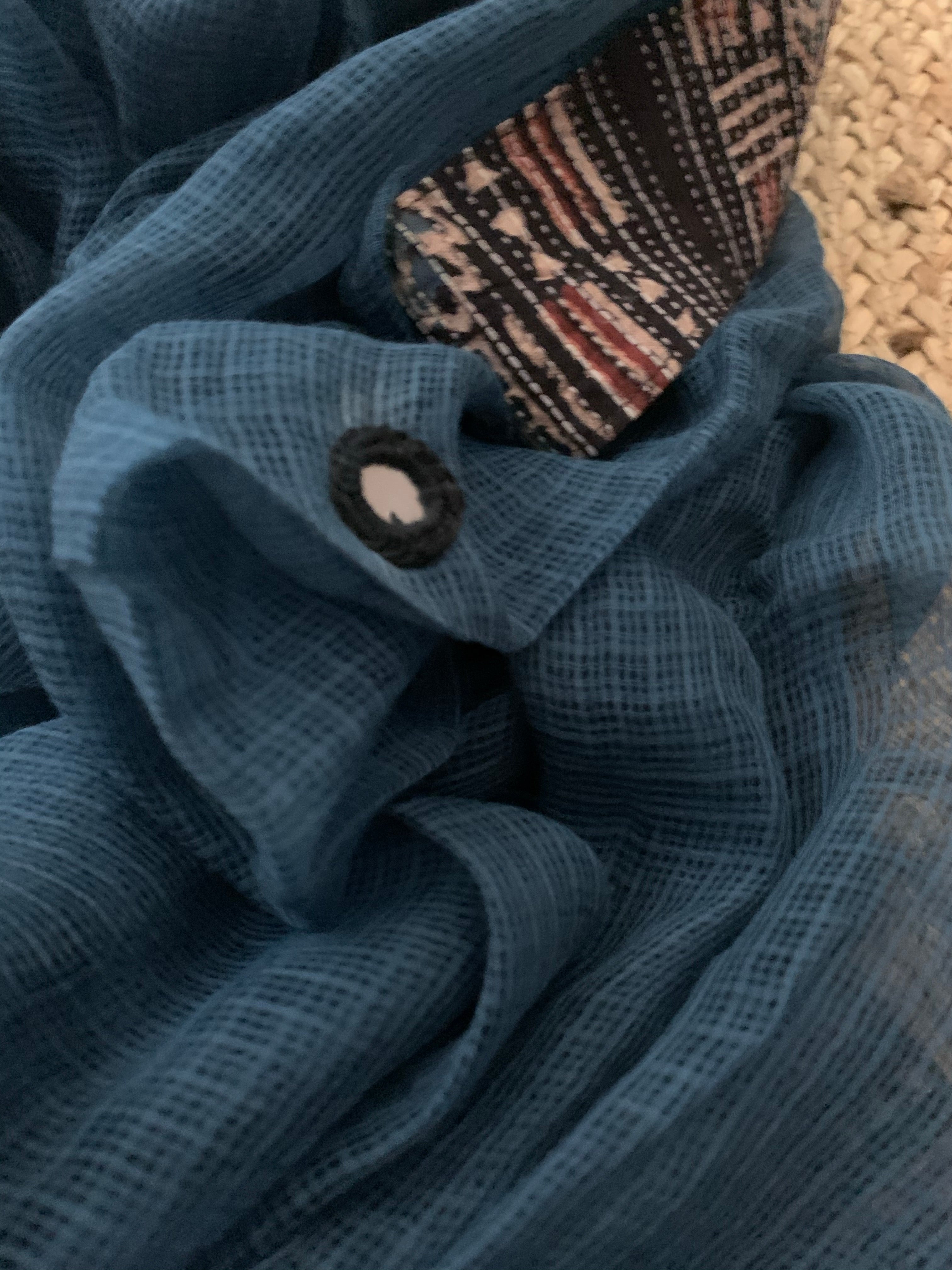 Handblock Ajrakh Cotton Kota Suit
