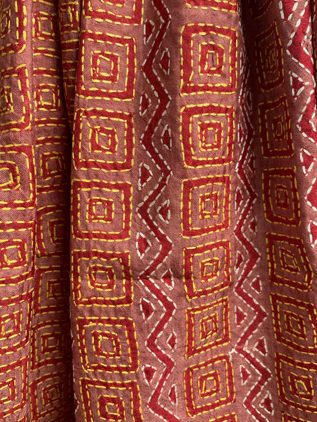 Handcrafted Kantha Cotton Silk Dupatta