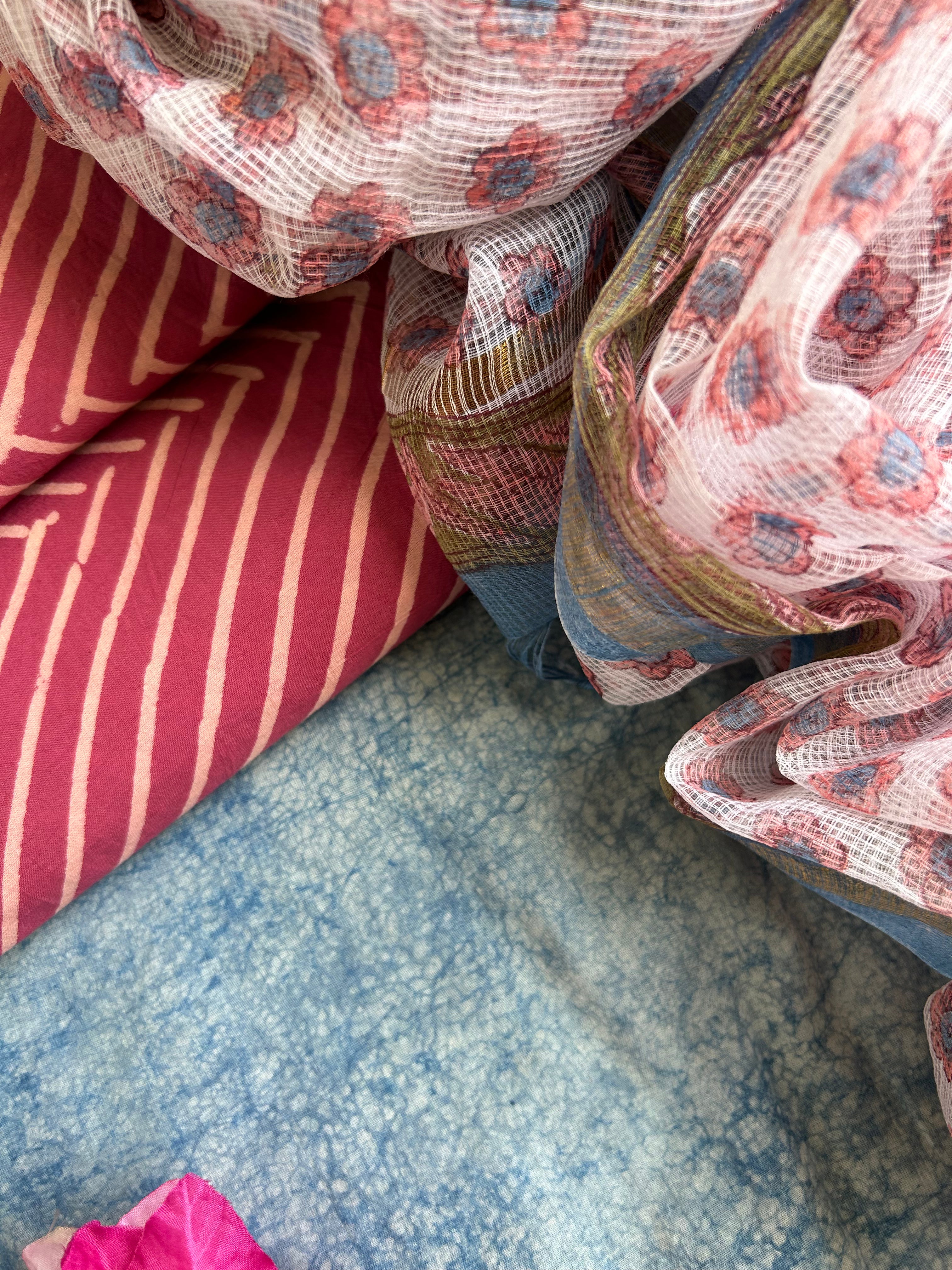 Handcrafted Cotton Kota Dupatta Suit