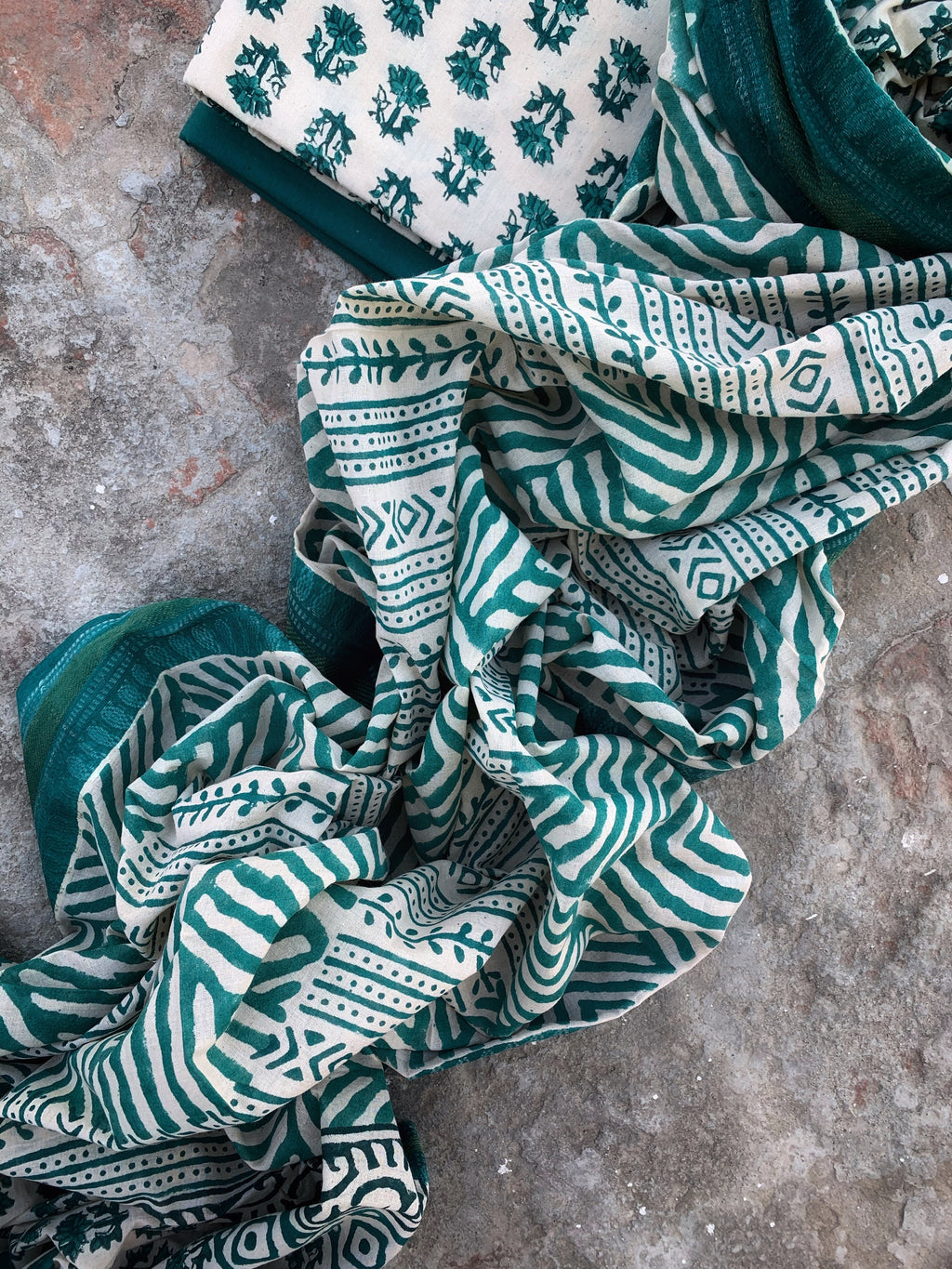 Handblock Cotton Suit
