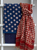 Handcrafted Cotton Chanderi Suit