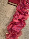 Handwoven Maheshwari Kurta dupatta set