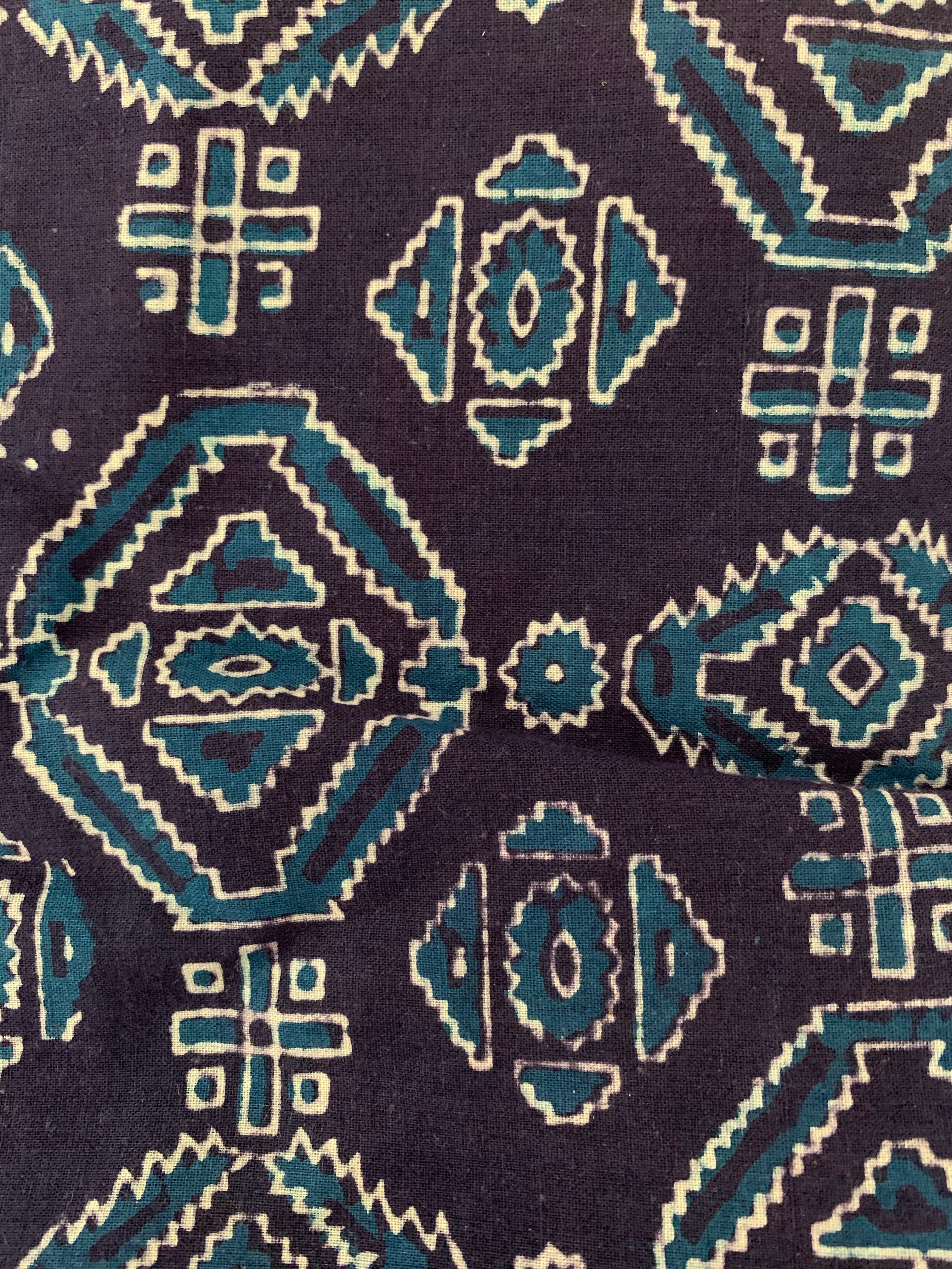 Hand Block Printed Cotton Kurta Bottom Set