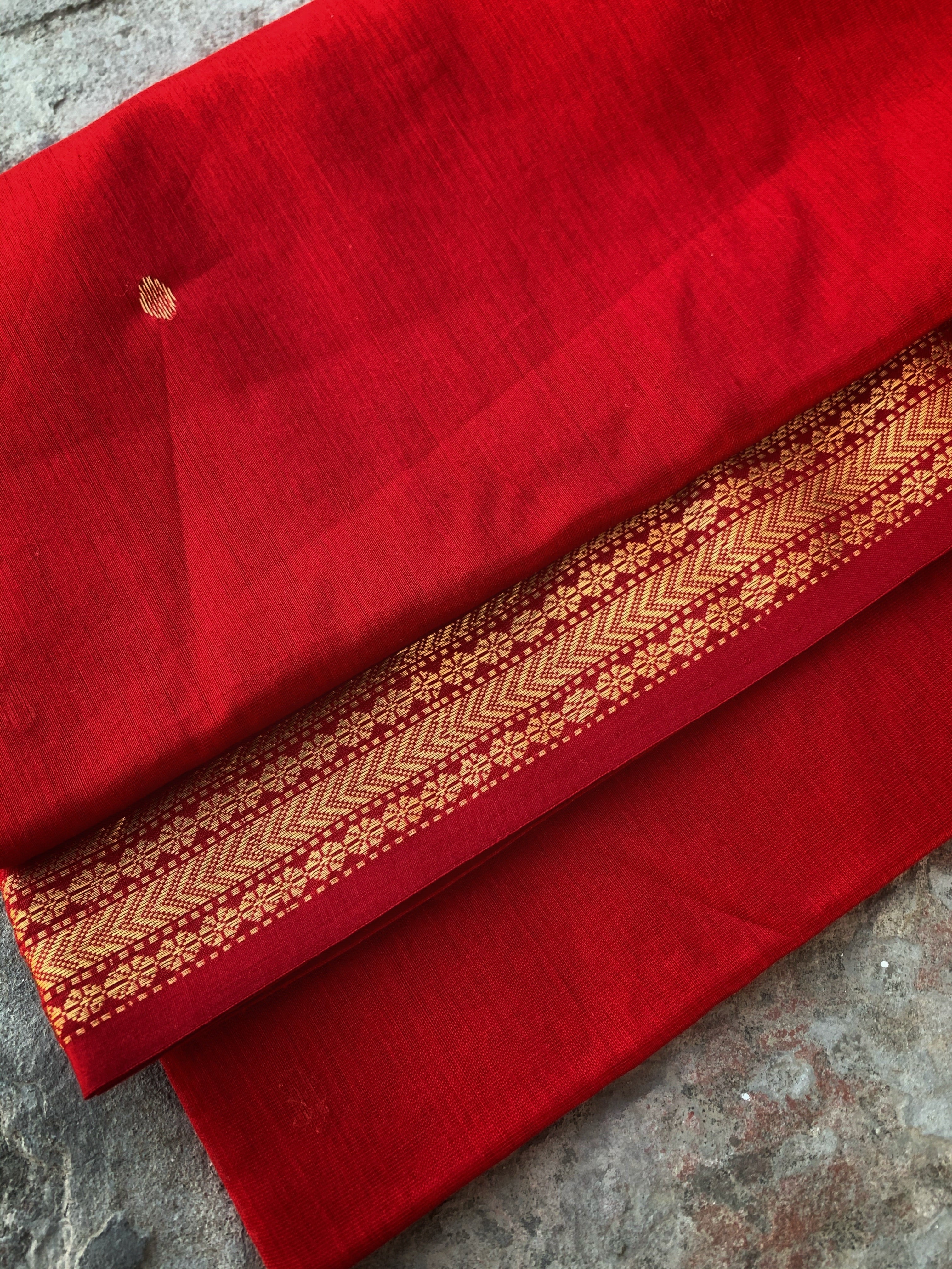 Handwoven Maheshwari Kurta dupatta set
