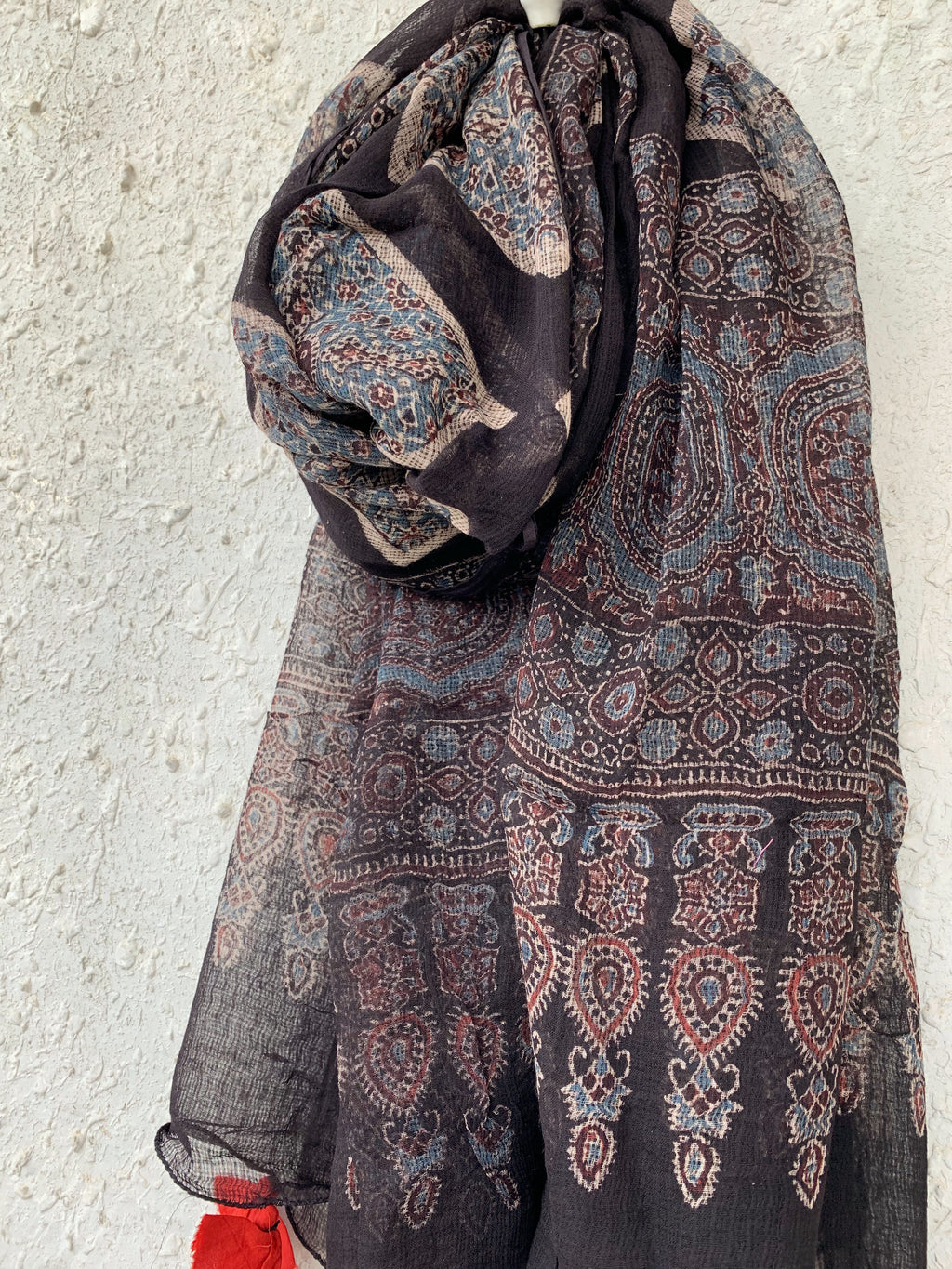 Handblock Ajrakh Kota Dupatta