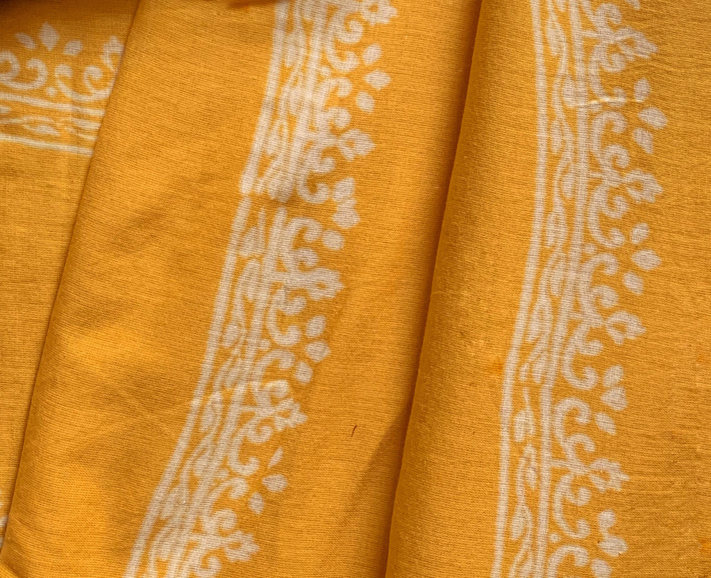 Handblock Printed Cotton Saree